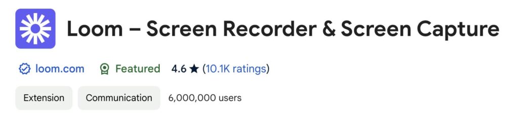 Loom – Screen Recorder & Screen Capture
